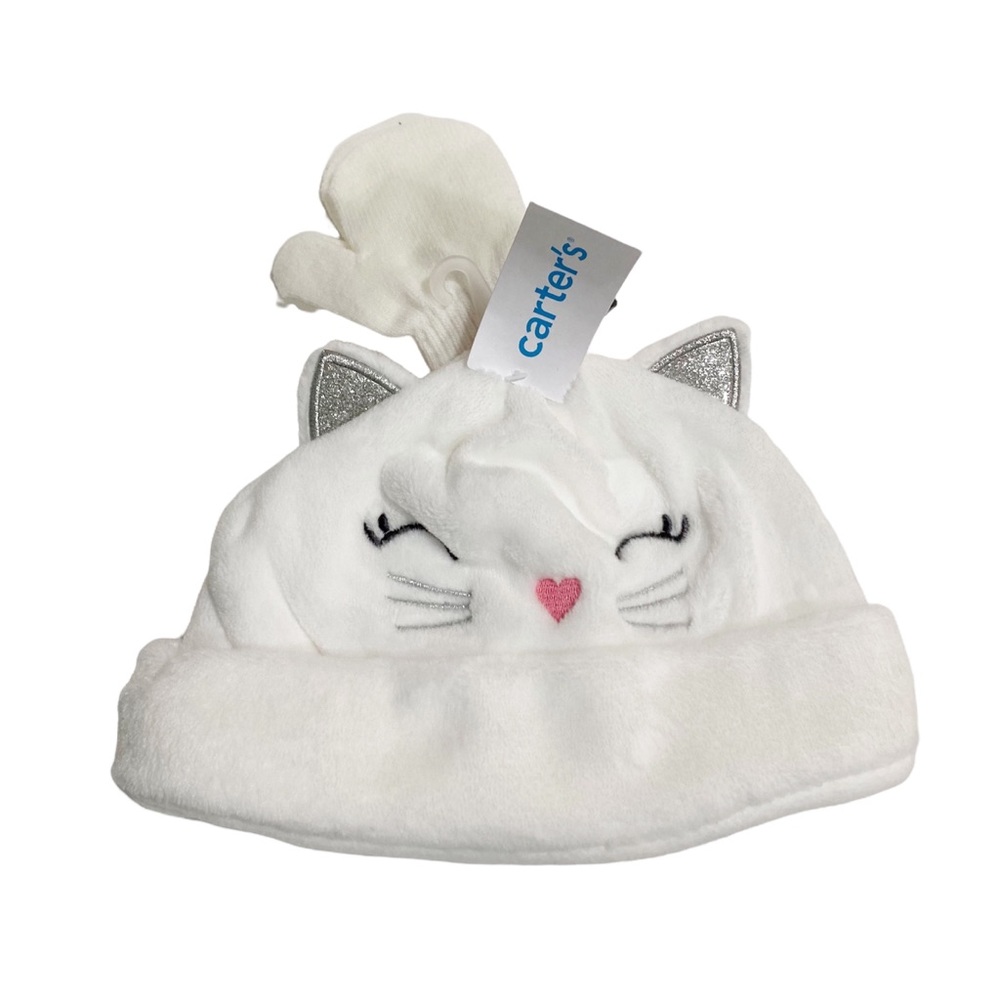 NWT Carter’s hat & mittens